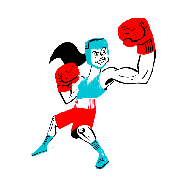 Woman Boxer by CoolCharacters