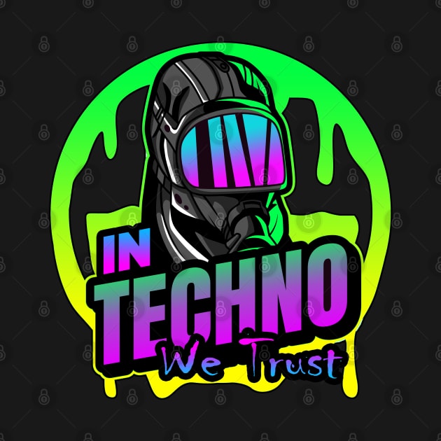 In Techno We Trust Apocalyptic Raver by Shawnsonart