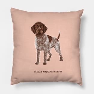 german wirehaired griffon Pillow