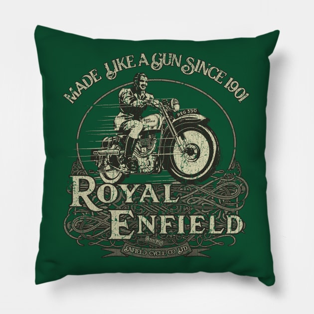 Enfield Cycle Co. Ltd. 1901 Pillow by JCD666