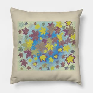 Autumn Maple Leaves Nature Beauty Pillow