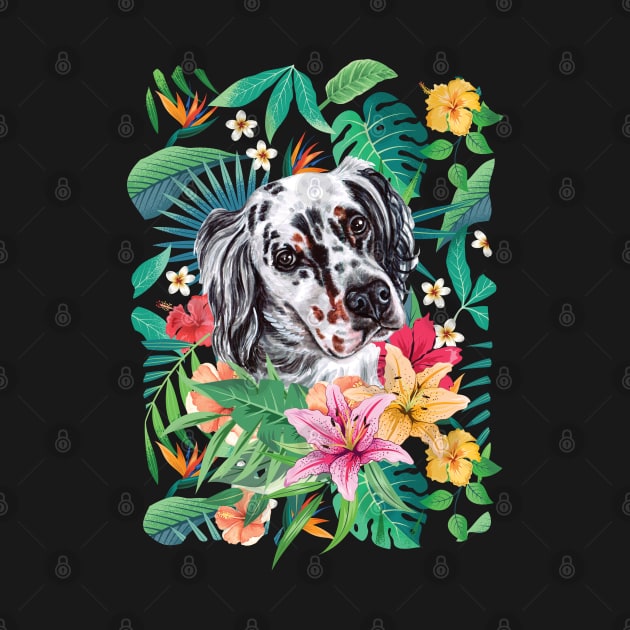 Tropical English Setter by LulululuPainting