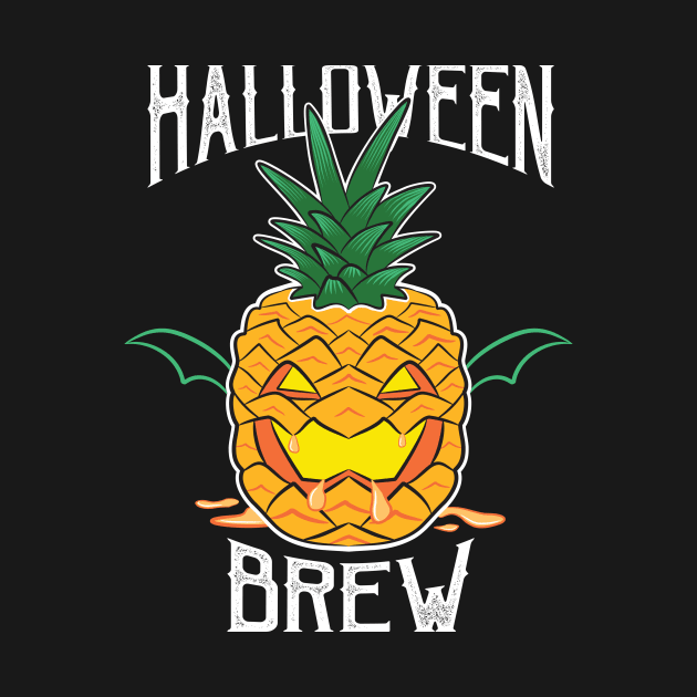 Halloween Spooky Scary Pumpkin Pineapple by DreamShirts