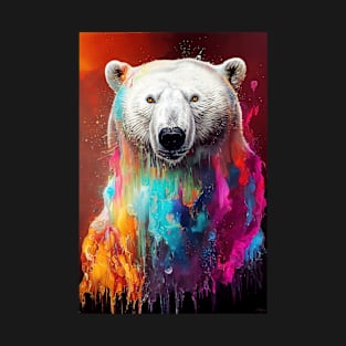 Polar Bear  Animal Discovery Adventure Nature Planet Earth Paint T-Shirt