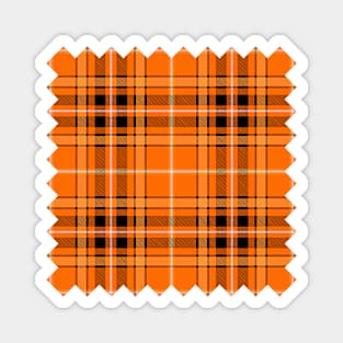 Halloween Orange Tartan Magnet