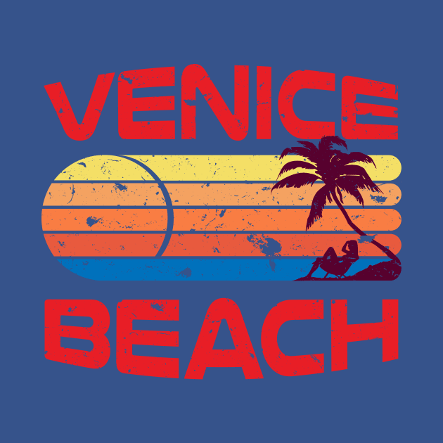 Vintage Style Distressed Venice Beach by Brobocop