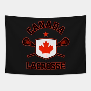 Canada Lacrosse | Sport canada flag Tapestry