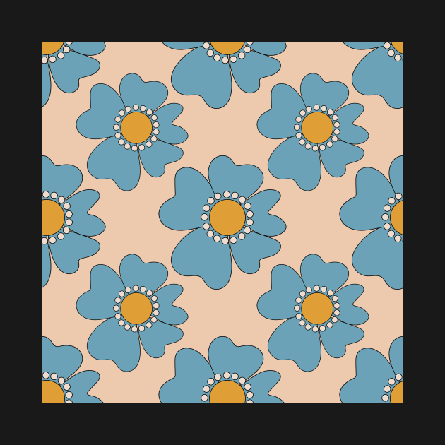 70's floral design pattern by perthesun