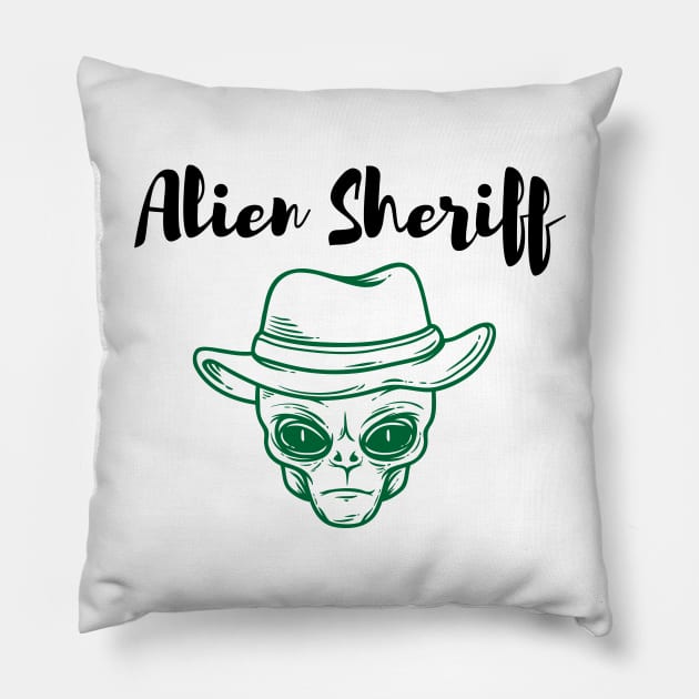 Supernatural Alien Sheriff Pillow by rjstyle7