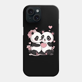 Be My Valentine Panda Phone Case