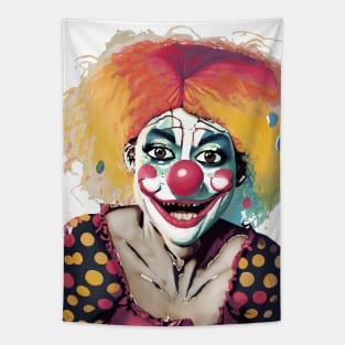 Fear of Clowns female Tapestry