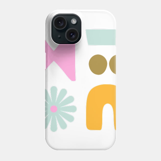 Simple Shapes Phone Case by Elizabeth Olwen