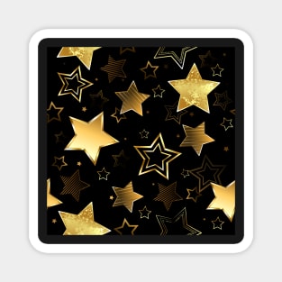 Seamless with Golden Stars Magnet