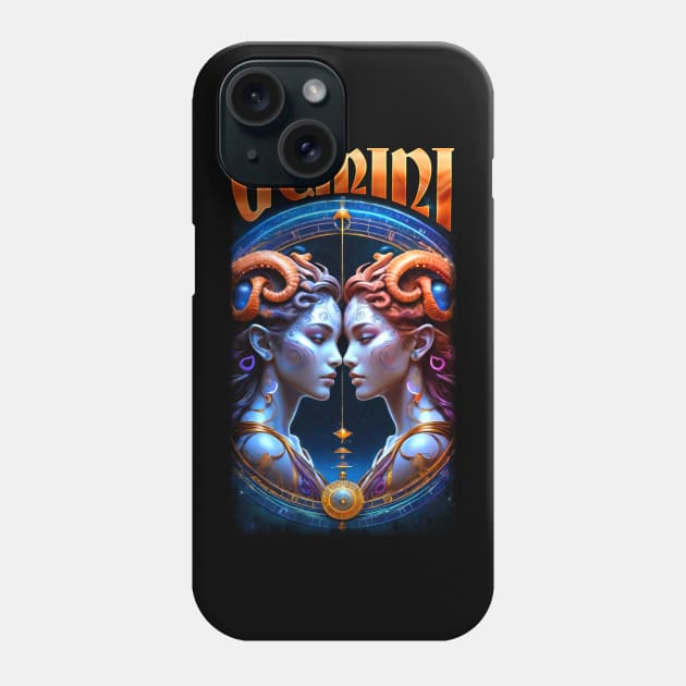 Gemini Zodiac Phone Case by KawaiiDread