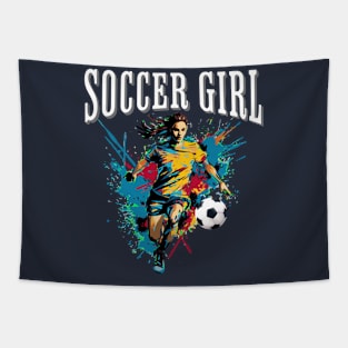 Soccer Girl Tapestry