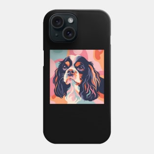 70s English Setter Vibes: Pastel Pup Parade Phone Case