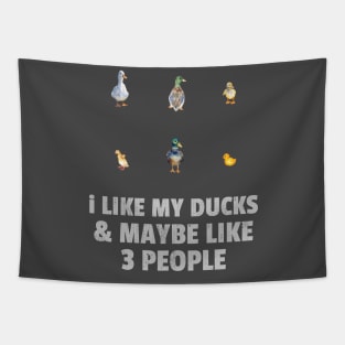 I like my ducks and maybe like three people Tapestry