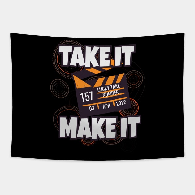 Filmmaker Gift Idea Tapestry by Foxxy Merch