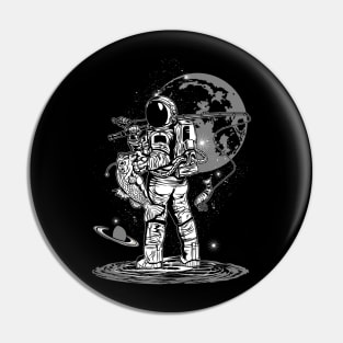 FISHING ASTRONAUT Pin