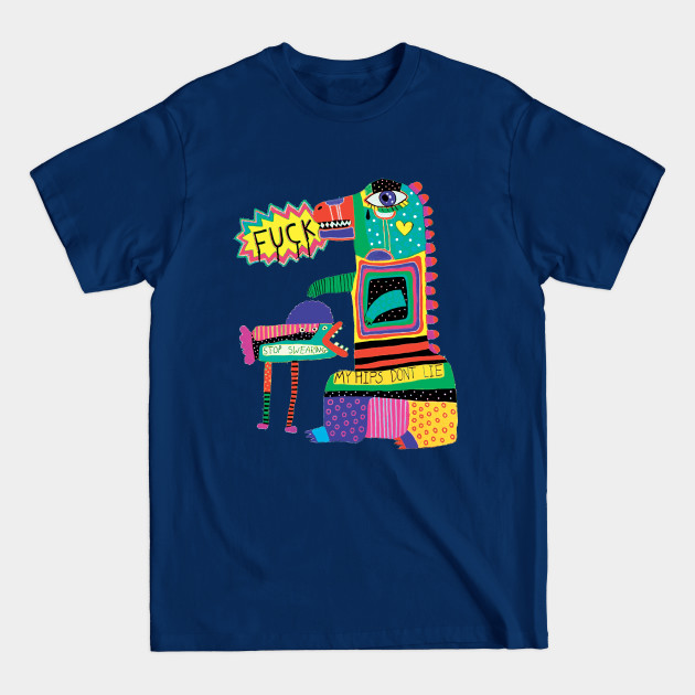 Colorful Dinosaur - Dinosaur Lover - T-Shirt