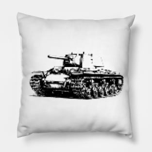 8bit old tank Pillow