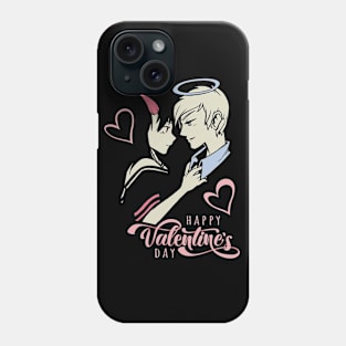 Valentine's Day Devil Angel Cartoon Boundless Love Gift Phone Case