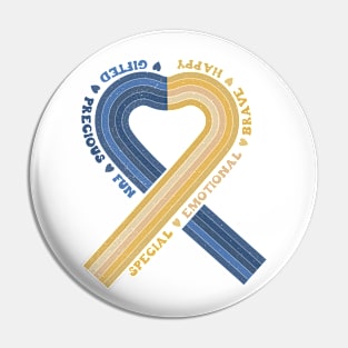 Down Syndrome Awareness Ribbon Pin