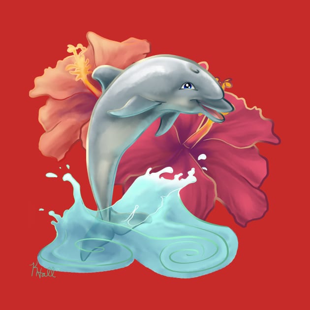 Hibiscus Dolphin by Unicornarama