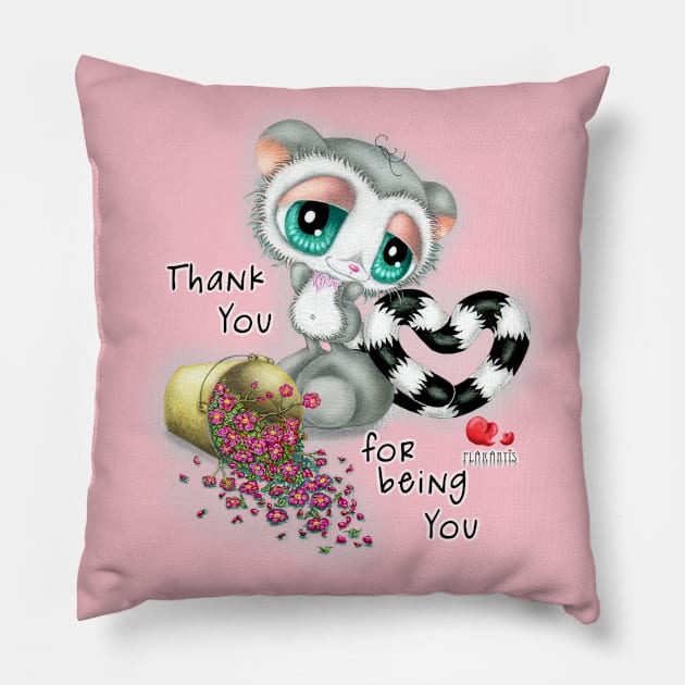 Thank you for being you Pillow by KiN WAW