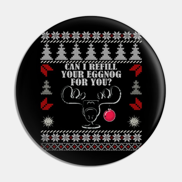 Ugly Christmas Vacation Eggnog Pin by MrBones