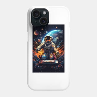 Astronaut playing in space Phone Case