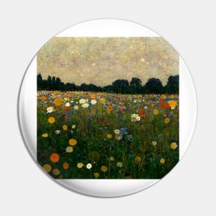 Wildflowers oil painting IV Pin