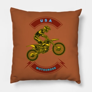 USA Motocross Pillow