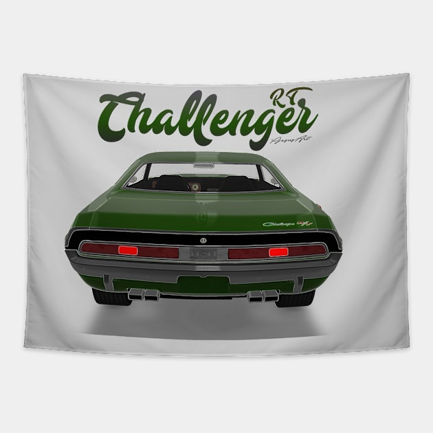 Challenger RT green back Tapestry by PjesusArt