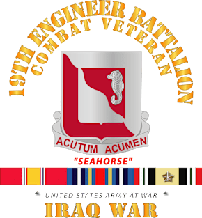 19th Engineer Battalion - Iraq War w SVC Magnet