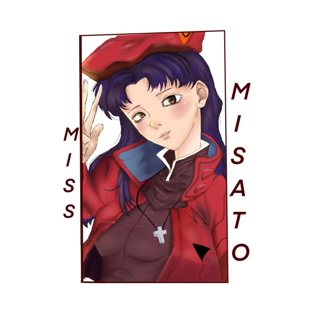 Miss Misato Katsuragi Shirt Neon Genesis Evangelion by emmyjotbh