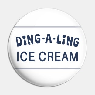 Columbo Ding-A-Ling Ice Cream slogan Pin