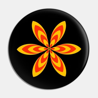 Abstract Flower - Graphic - geometric Design Pin