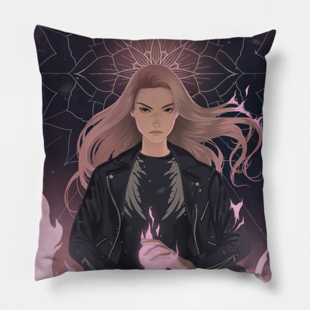 Wynonna, The Phoenix Pillow by KimbraSwain