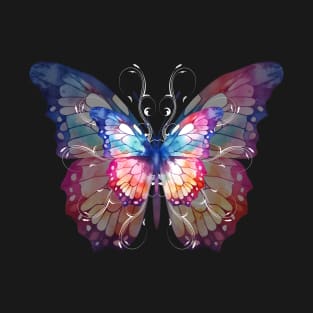 Enchanting Butterfly Watercolor Art Print T-Shirt