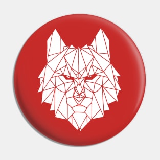 Wolf Origami Pin