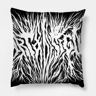 Black Metal Art & Design Pillow