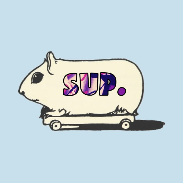 Sup gerbil on a skateboard text by Captain-Jackson