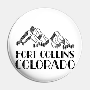 Fort Collins Colorado CO Colorado tourism Pin