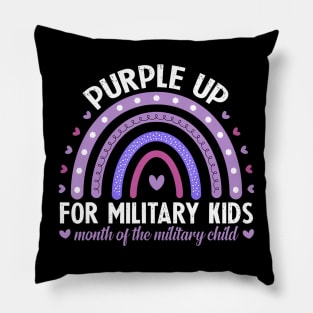 Purple Up For Military Kids Month Of The Military Child Pillow