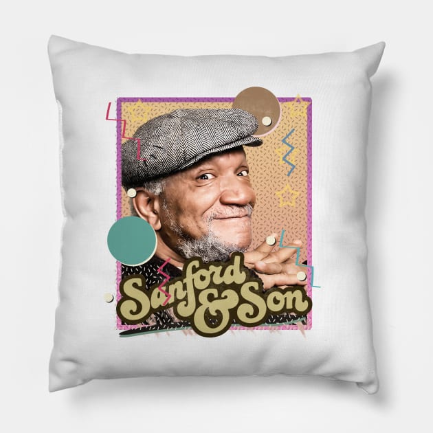 Fred Sanford || Retro Art || Sanford & Son Pillow by Alaknanda prettywoman