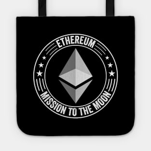 Vintage ETH Ethereum Coin To The Moon Crypto Token Cryptocurrency Wallet Birthday Gift For Men Women Kids Tote