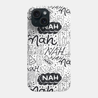 Nah Nah Black and White Palette Phone Case