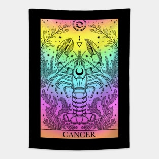Zodiac sign tarot card Cancer Tapestry