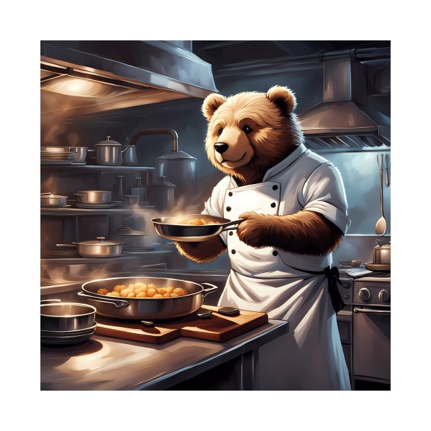 Teddy as a Chef by Colin-Bentham